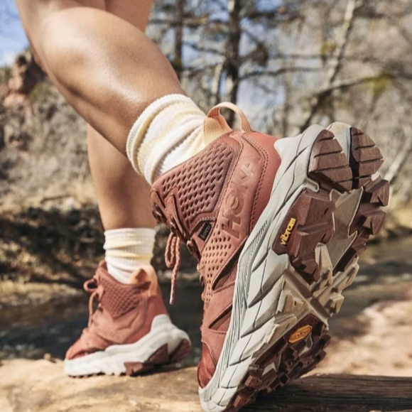 Hoka One One Other - Hoka One One Anacapa Mid GTX Sun  Baked Clay GoreTex Hiking Shoes Boots NEW